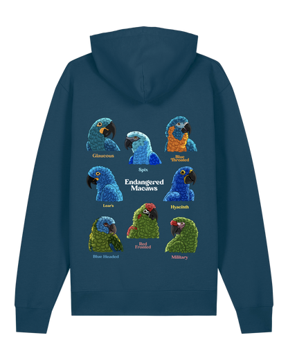 Endangered Macaws — Organic Cotton Blend Hoodie