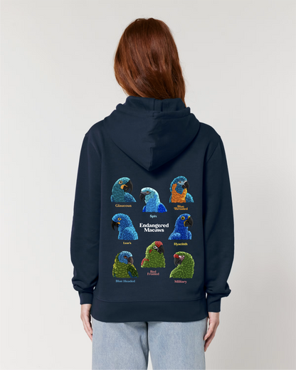 Endangered Macaws — Organic Cotton Blend Hoodie