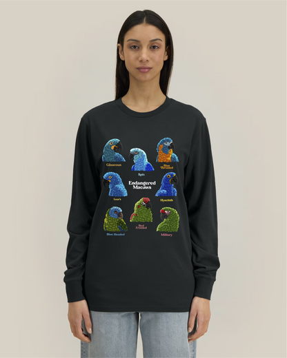 Endangered Macaws — Organic Cotton Long Sleeve