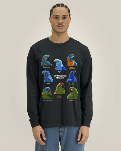 Endangered Macaws — Organic Cotton Long Sleeve