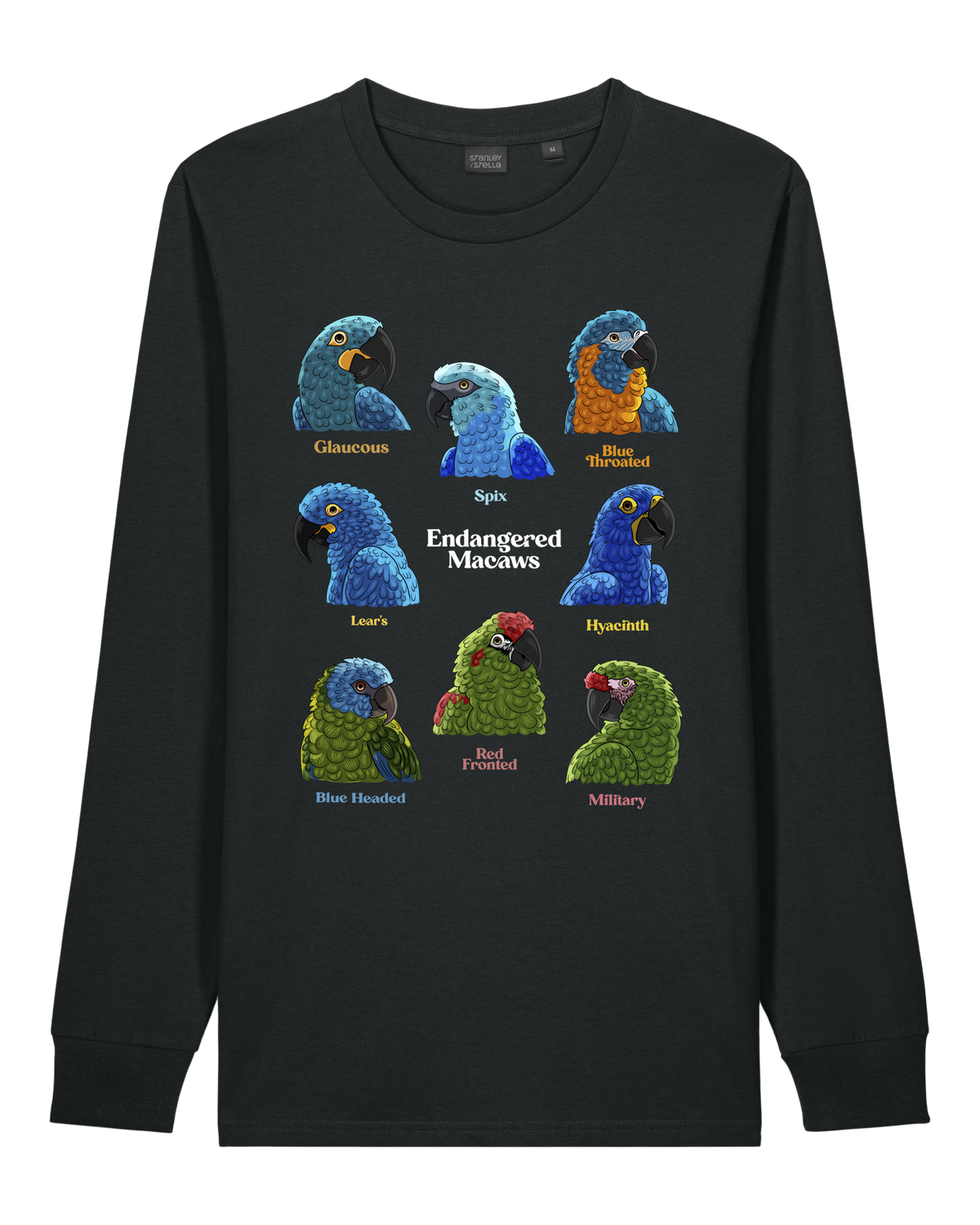 Endangered Macaws — Organic Cotton Long Sleeve