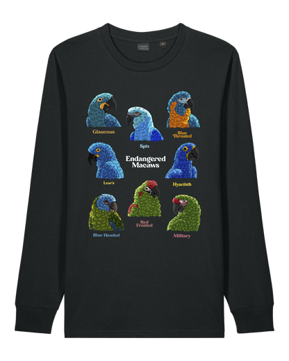 Endangered Macaws — Organic Cotton Long Sleeve