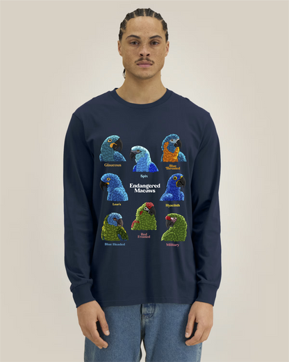 Endangered Macaws — Organic Cotton Long Sleeve