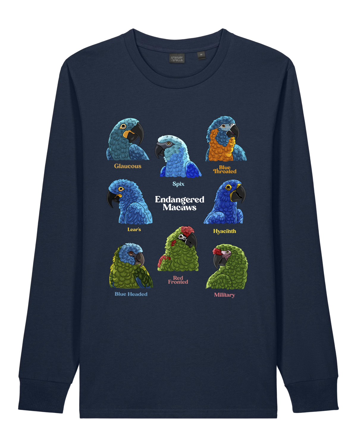 Endangered Macaws — Organic Cotton Long Sleeve