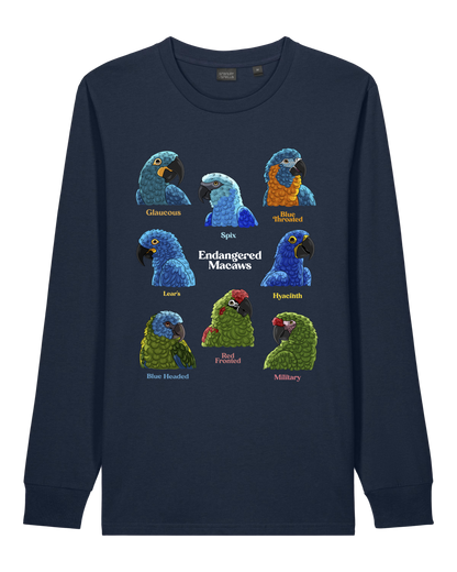 Endangered Macaws — Organic Cotton Long Sleeve