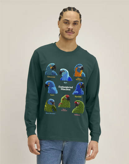 Endangered Macaws — Organic Cotton Long Sleeve