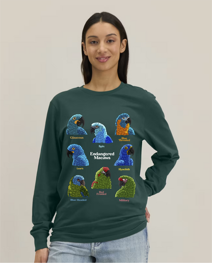 Endangered Macaws — Organic Cotton Long Sleeve