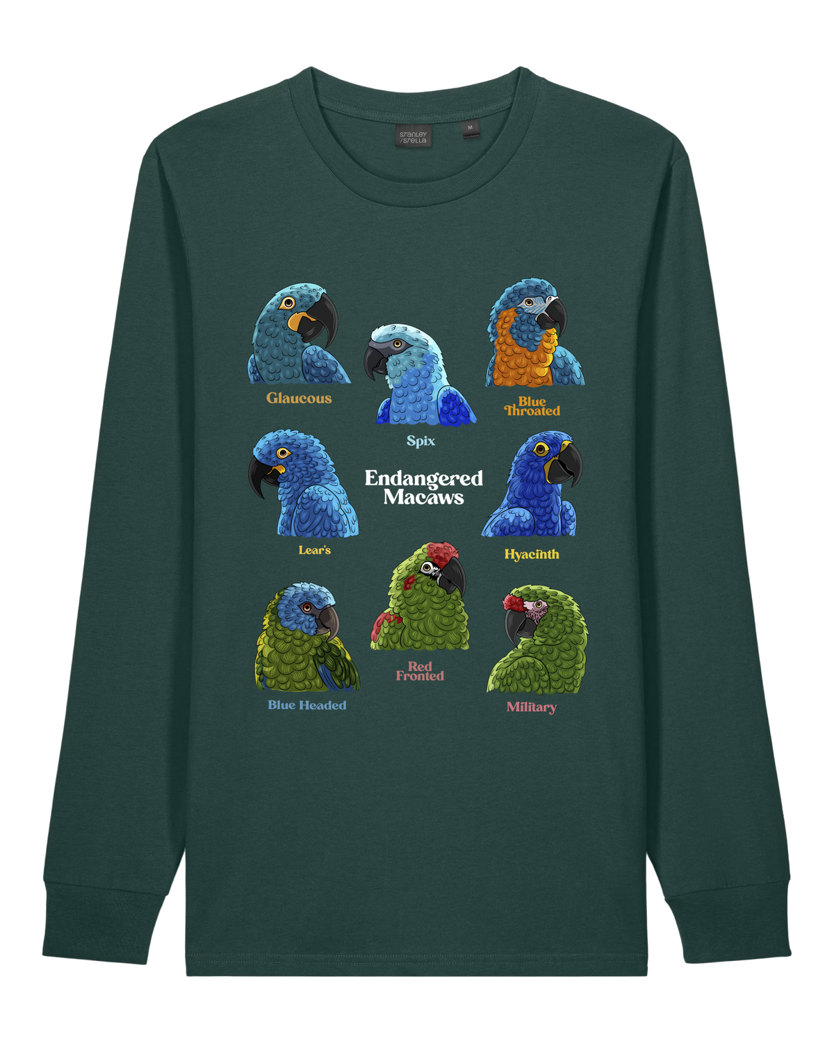 Endangered Macaws — Organic Cotton Long Sleeve