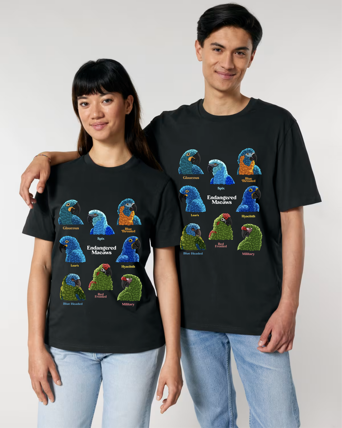 Endangered Macaws — Organic Cotton T-Shirt