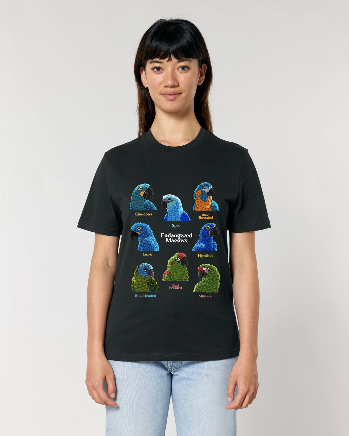 Endangered Macaws — Organic Cotton T-Shirt