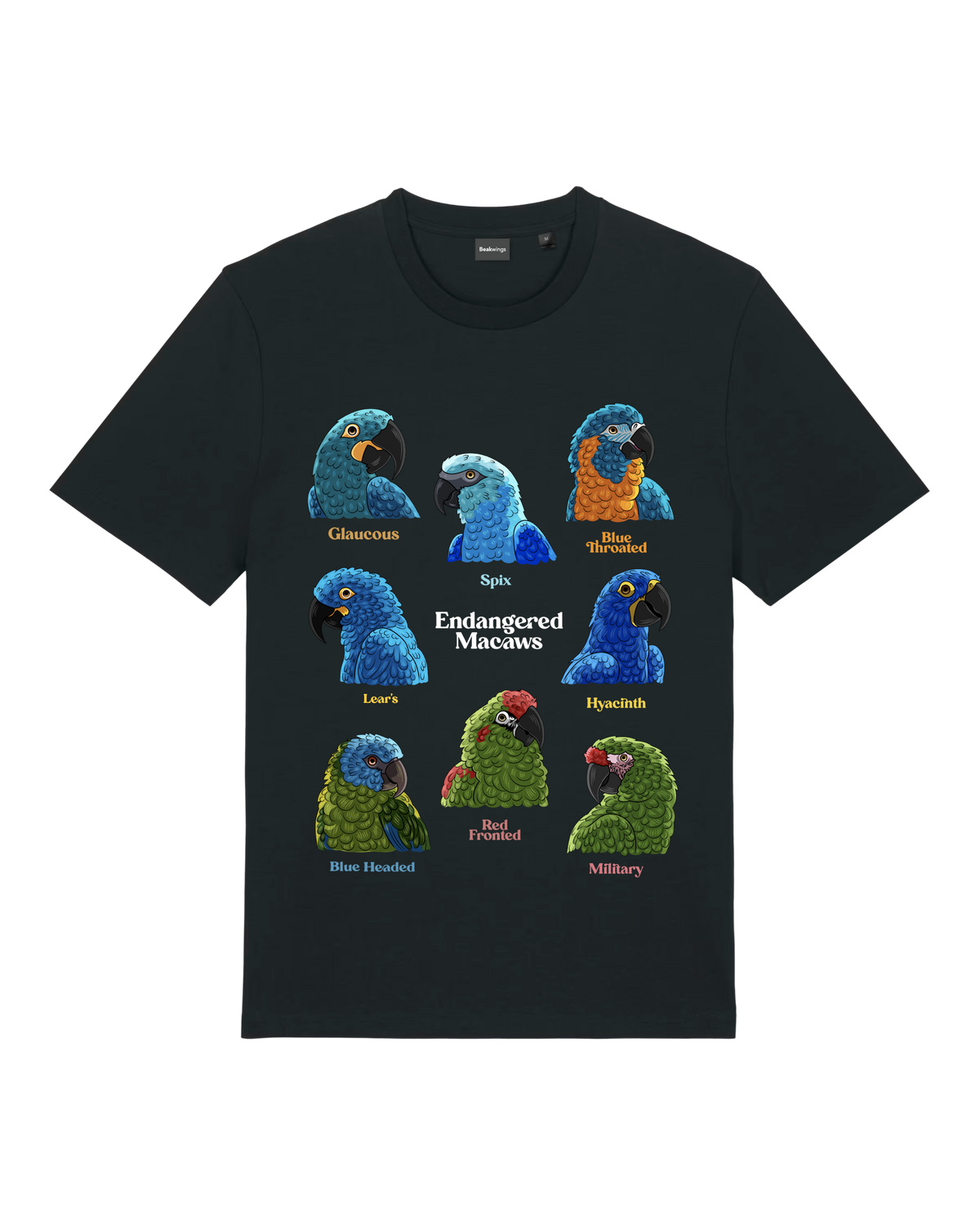 Endangered Macaws — Organic Cotton T-Shirt