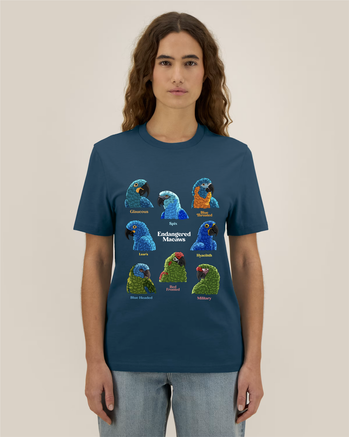 Endangered Macaws — Organic Cotton T-Shirt