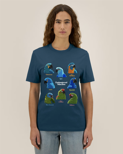 Endangered Macaws — Organic Cotton T-Shirt