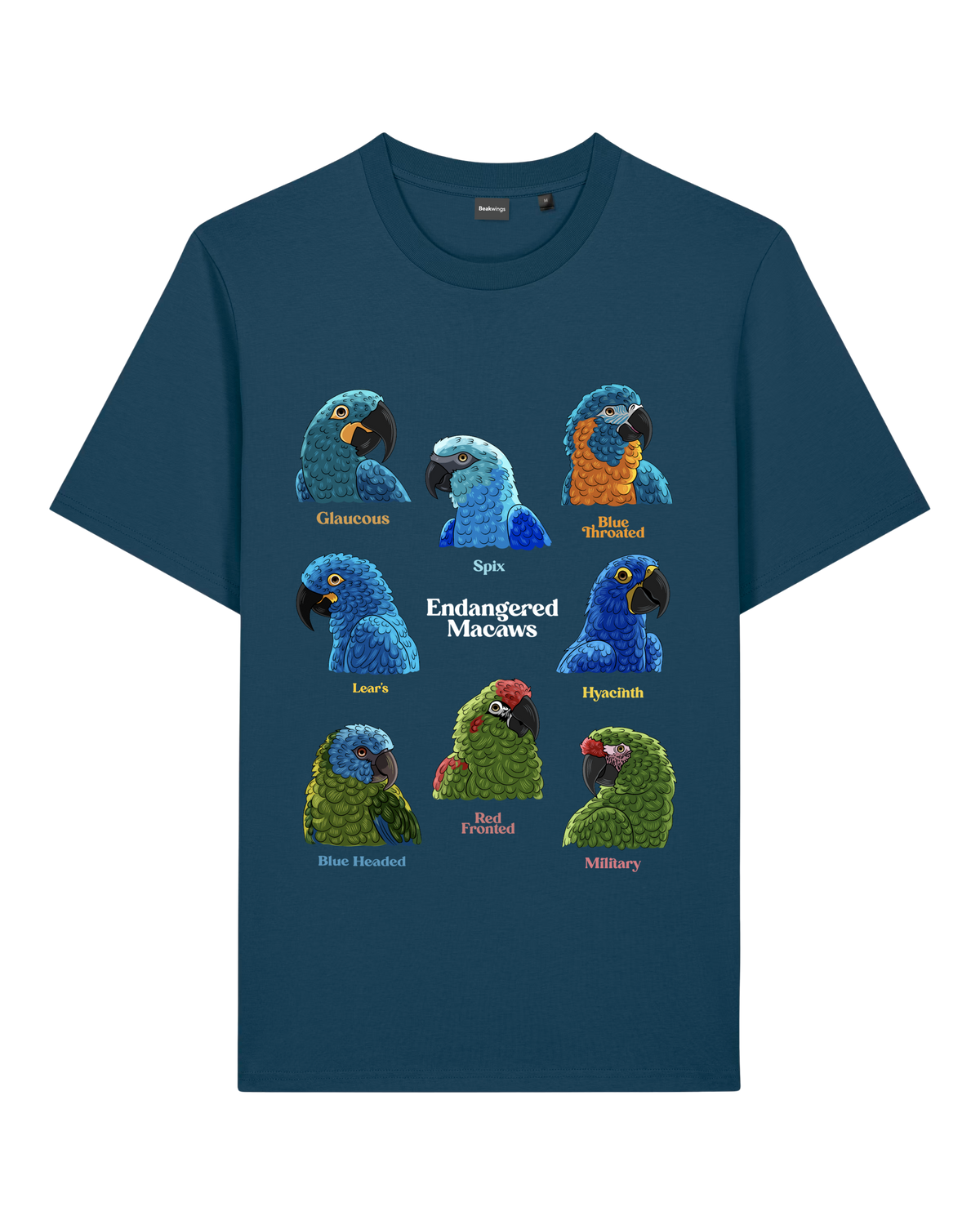 Endangered Macaws — Organic Cotton T-Shirt