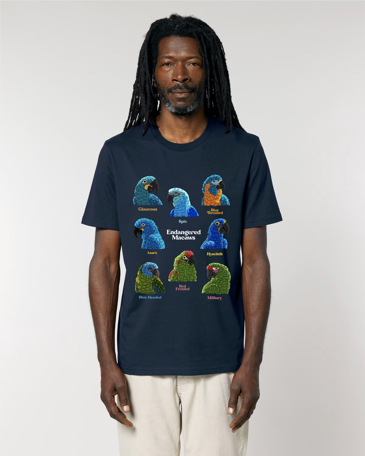 Endangered Macaws — Organic Cotton T-Shirt