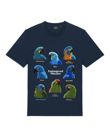 Endangered Macaws — Organic Cotton T-Shirt