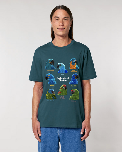 Endangered Macaws — Organic Cotton T-Shirt