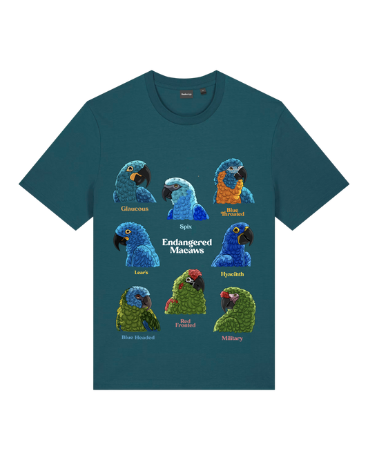 Endangered Macaws — Organic Cotton T-Shirt
