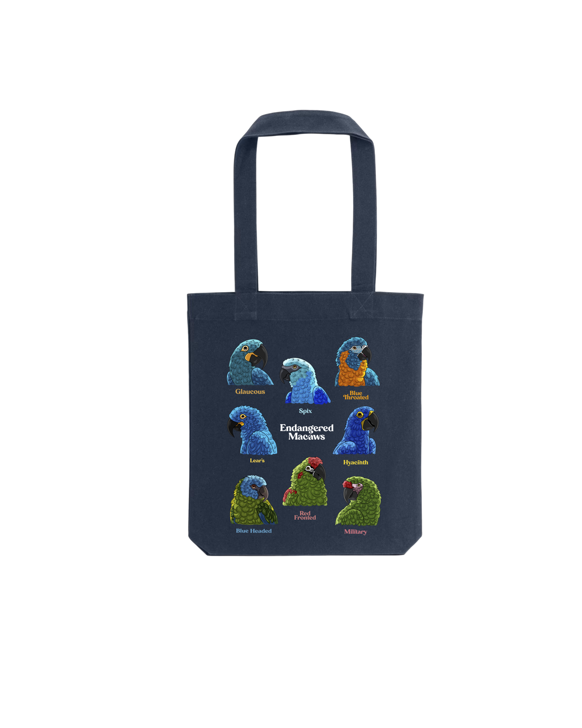 Endangered Macaws — Recycled Cotton Tote