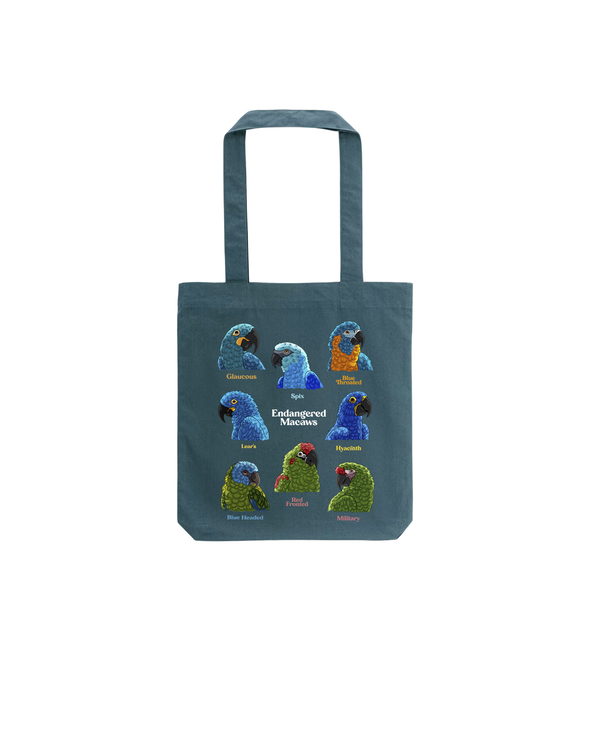 Endangered Macaws — Recycled Cotton Tote