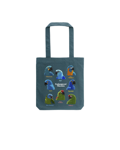 Endangered Macaws — Recycled Cotton Tote