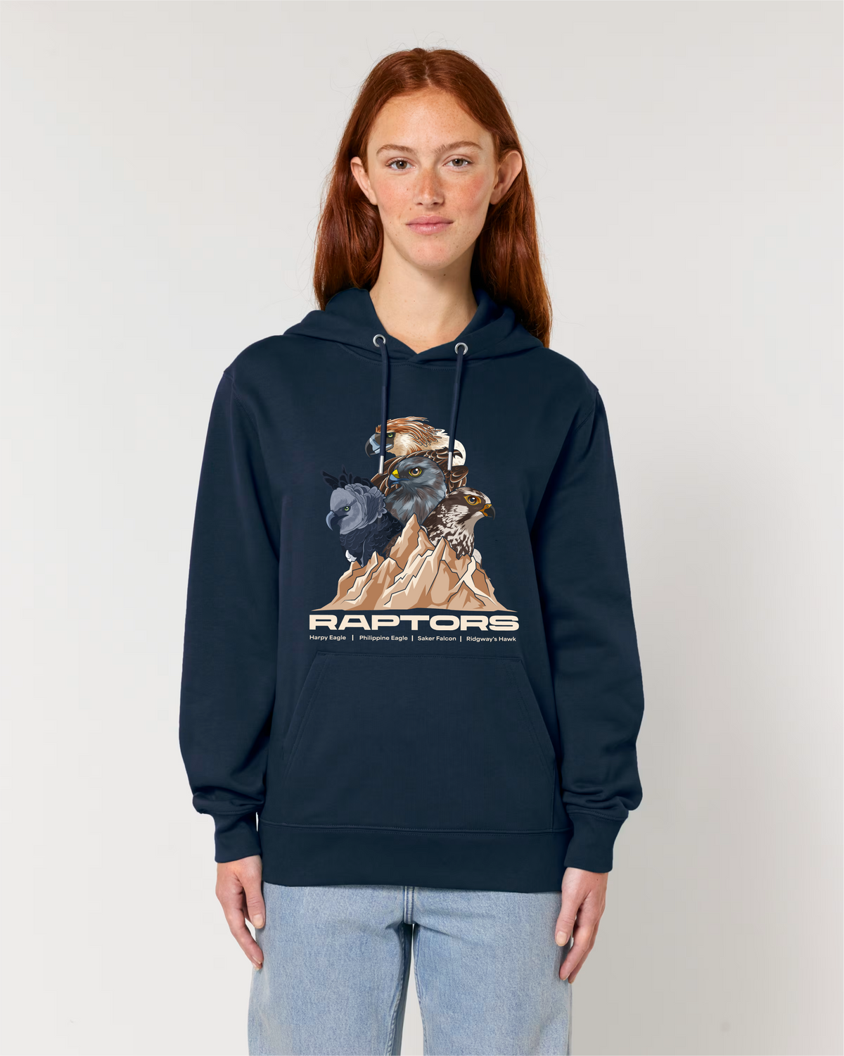 Endangered Raptors — Organic Cotton Blend Hoodie