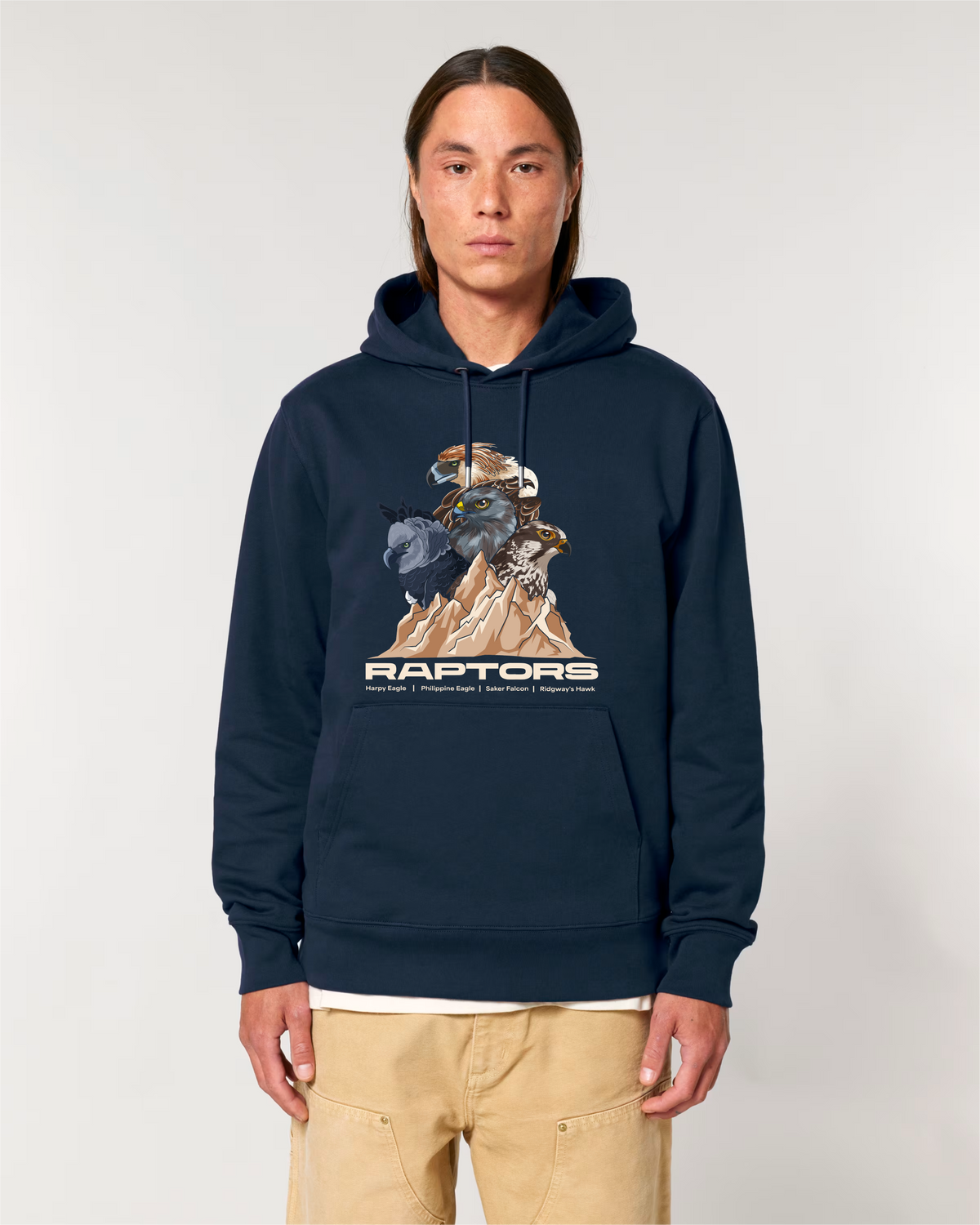 Endangered Raptors — Organic Cotton Blend Hoodie