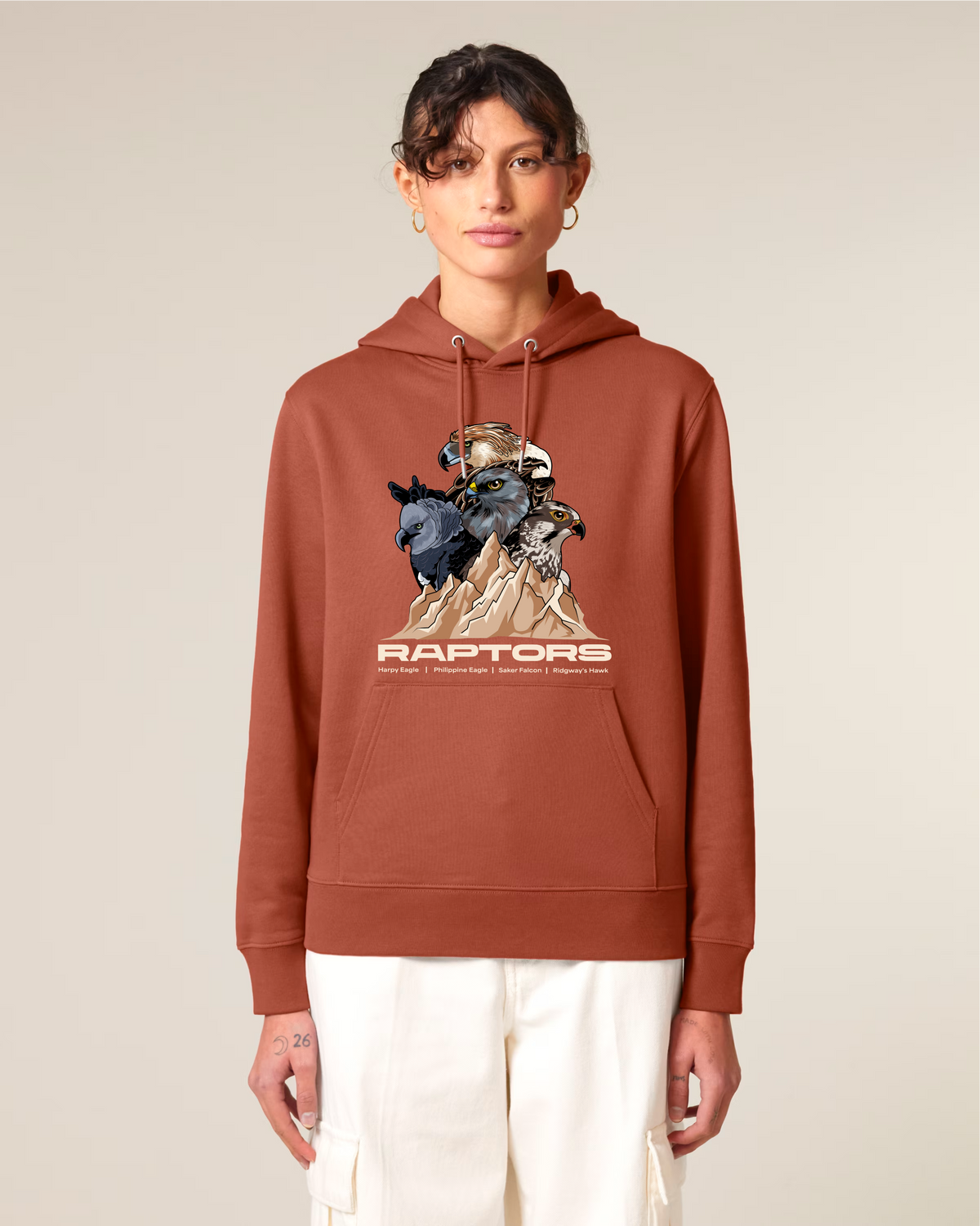 Endangered Raptors — Organic Cotton Blend Hoodie