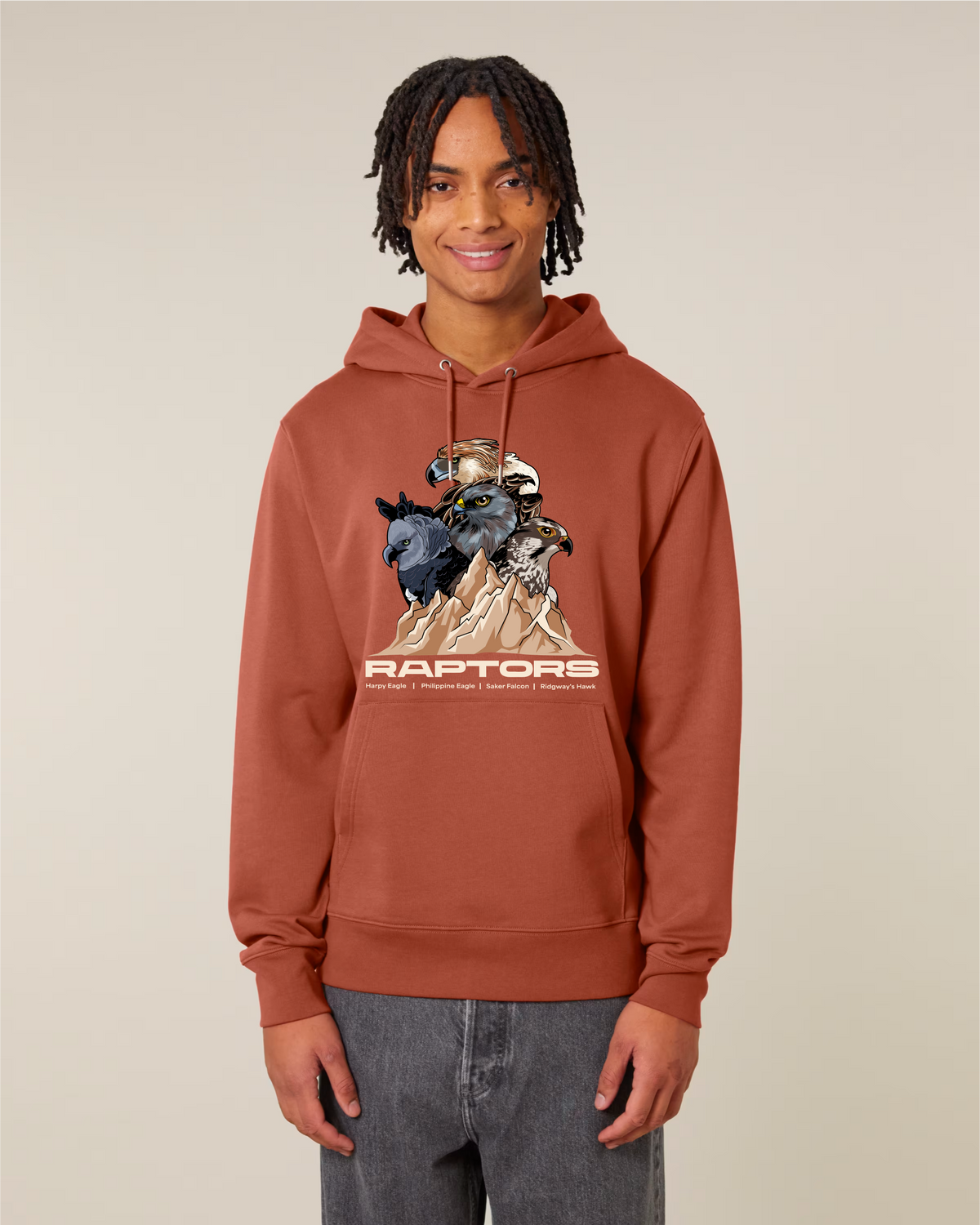 Endangered Raptors — Organic Cotton Blend Hoodie