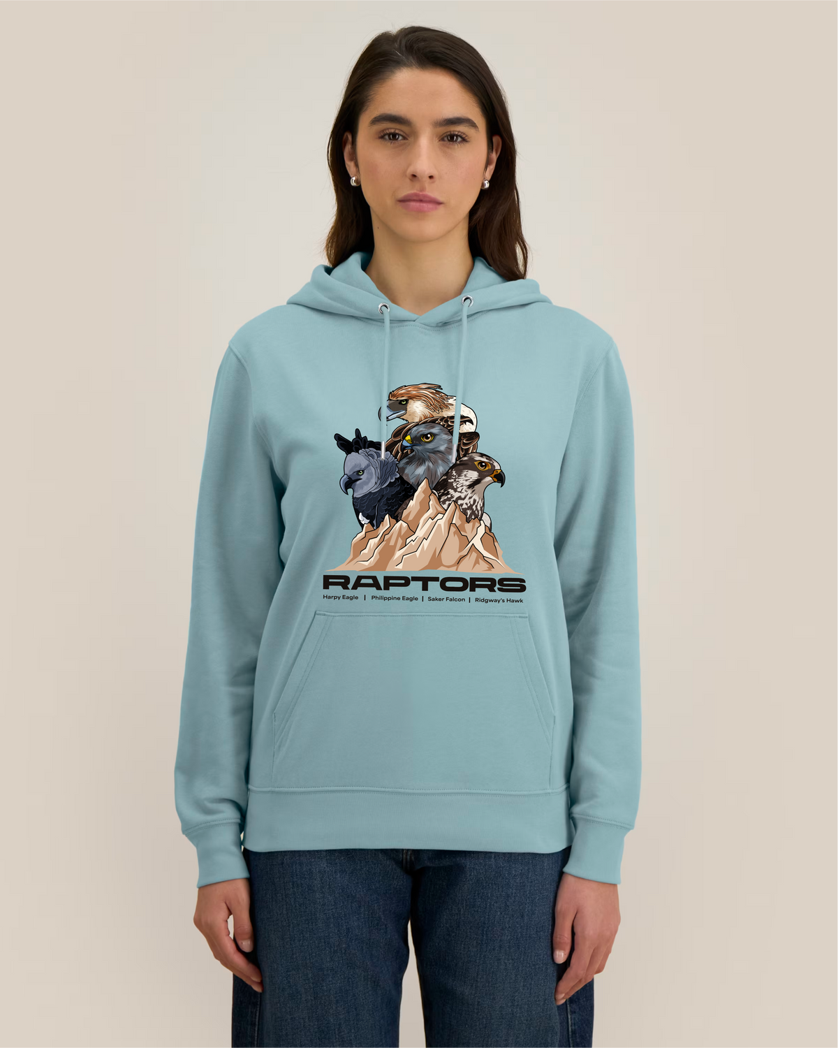 Endangered Raptors — Organic Cotton Blend Hoodie