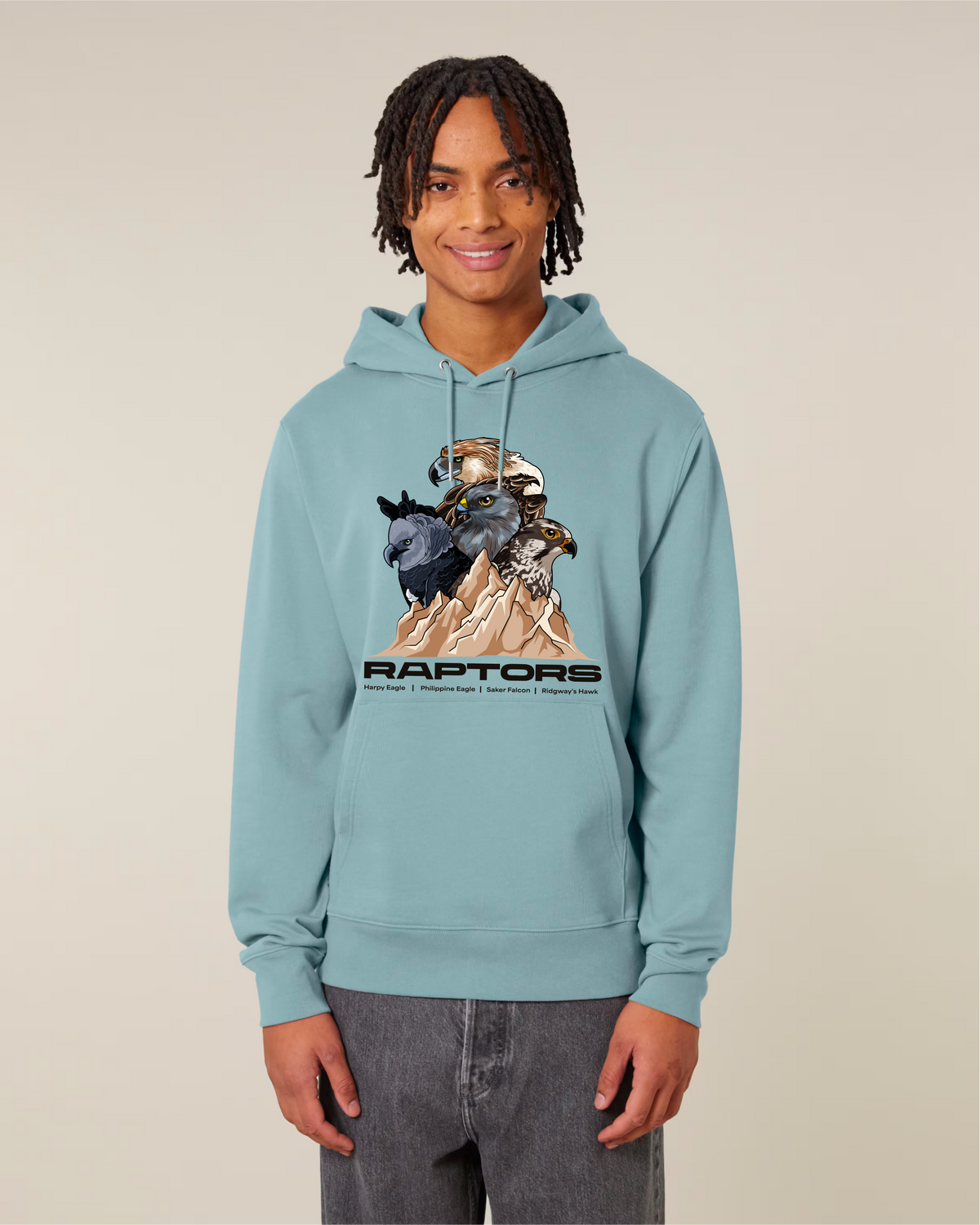 Endangered Raptors — Organic Cotton Blend Hoodie