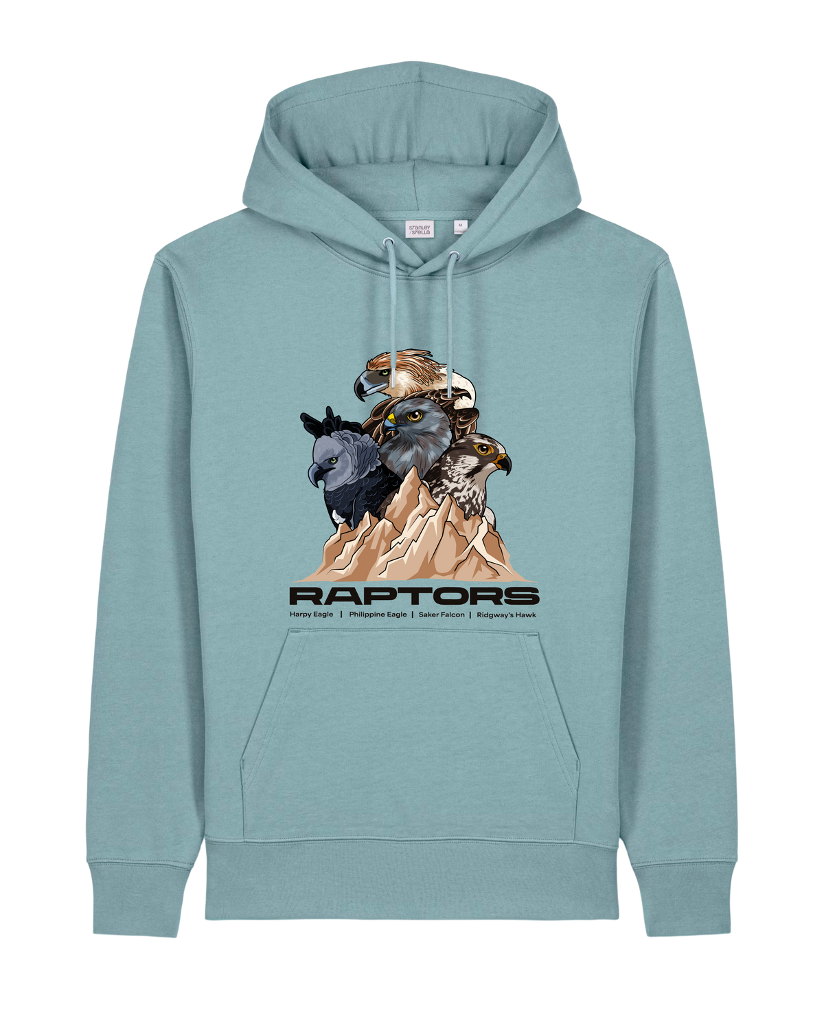 Endangered Raptors — Organic Cotton Blend Hoodie
