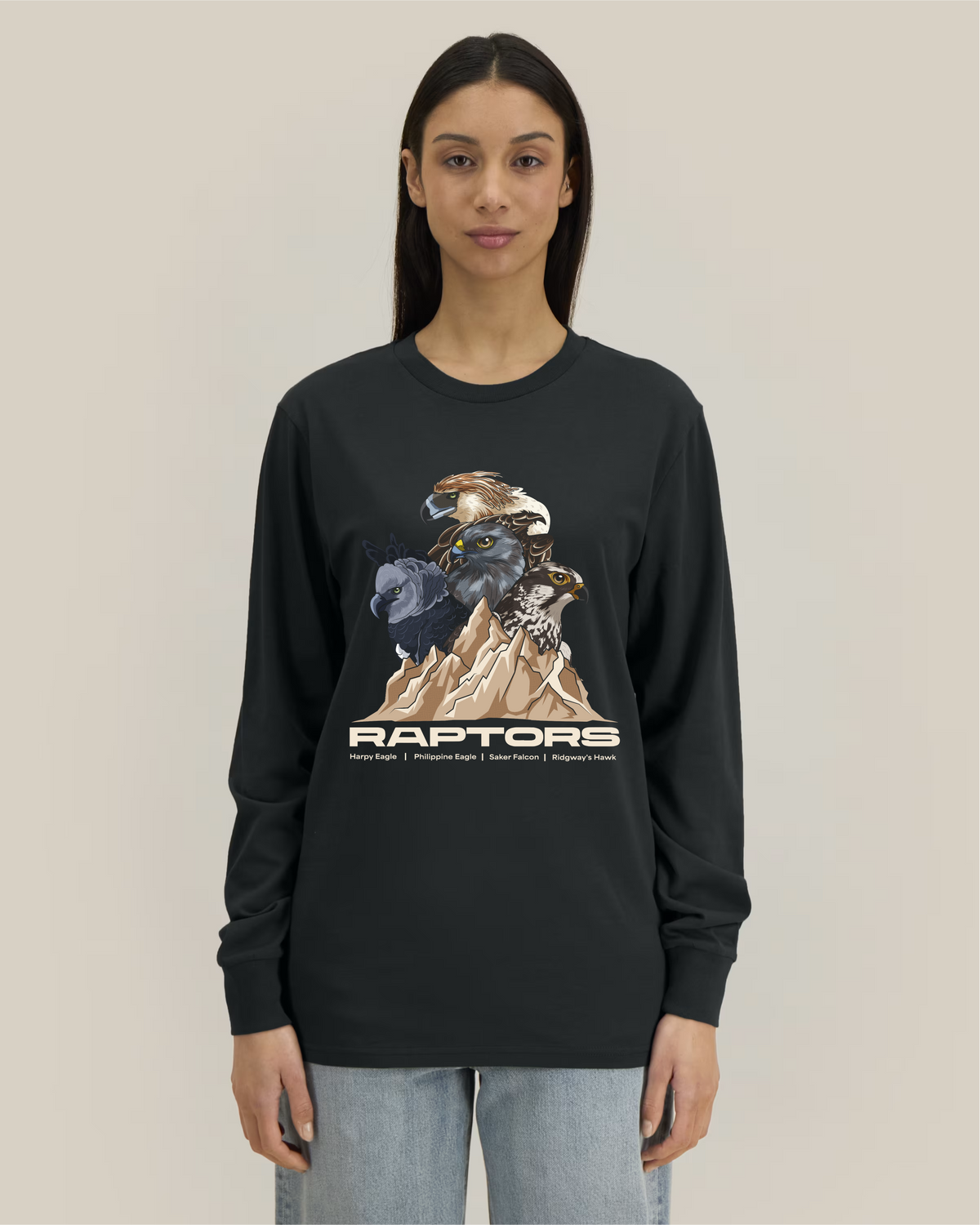 Endangered Raptors — Organic Cotton Long Sleeve