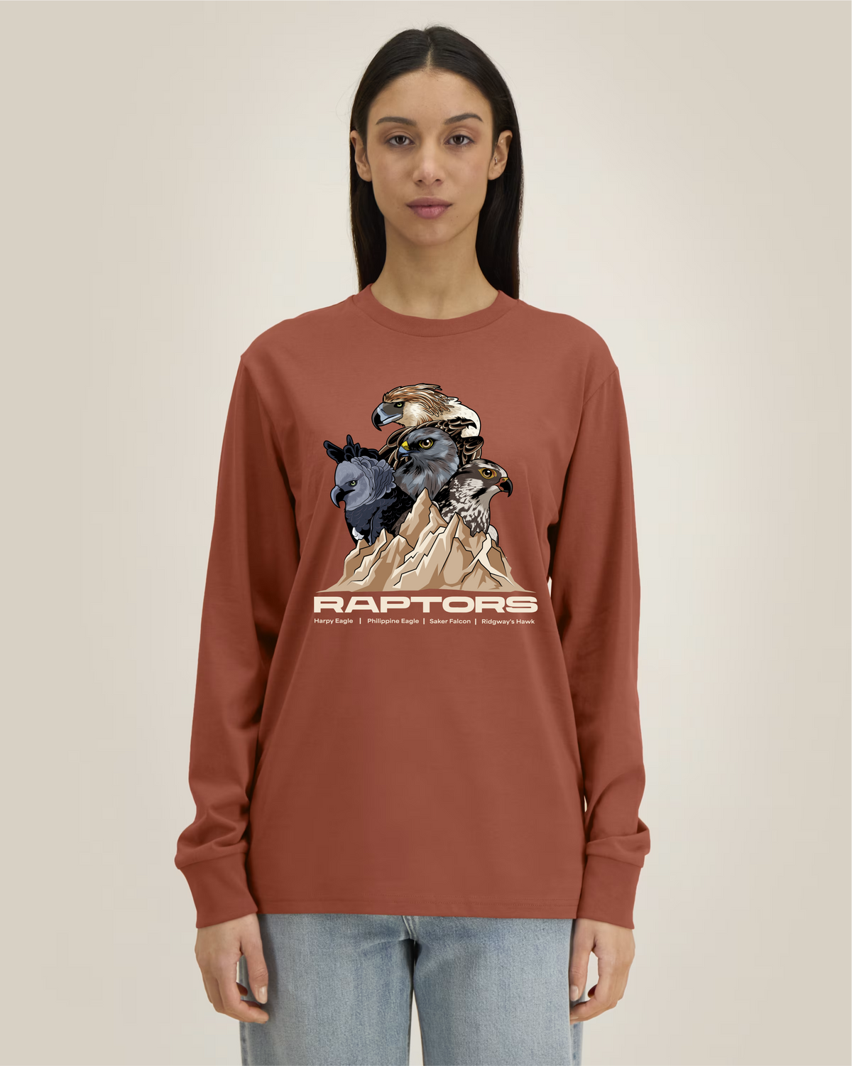 Endangered Raptors — Organic Cotton Long Sleeve