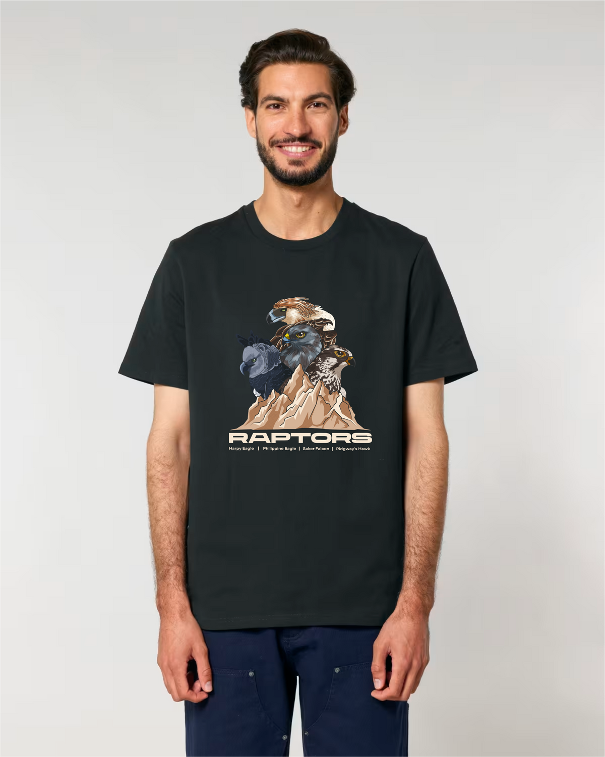 Endangered Raptors — Organic Cotton T-Shirt