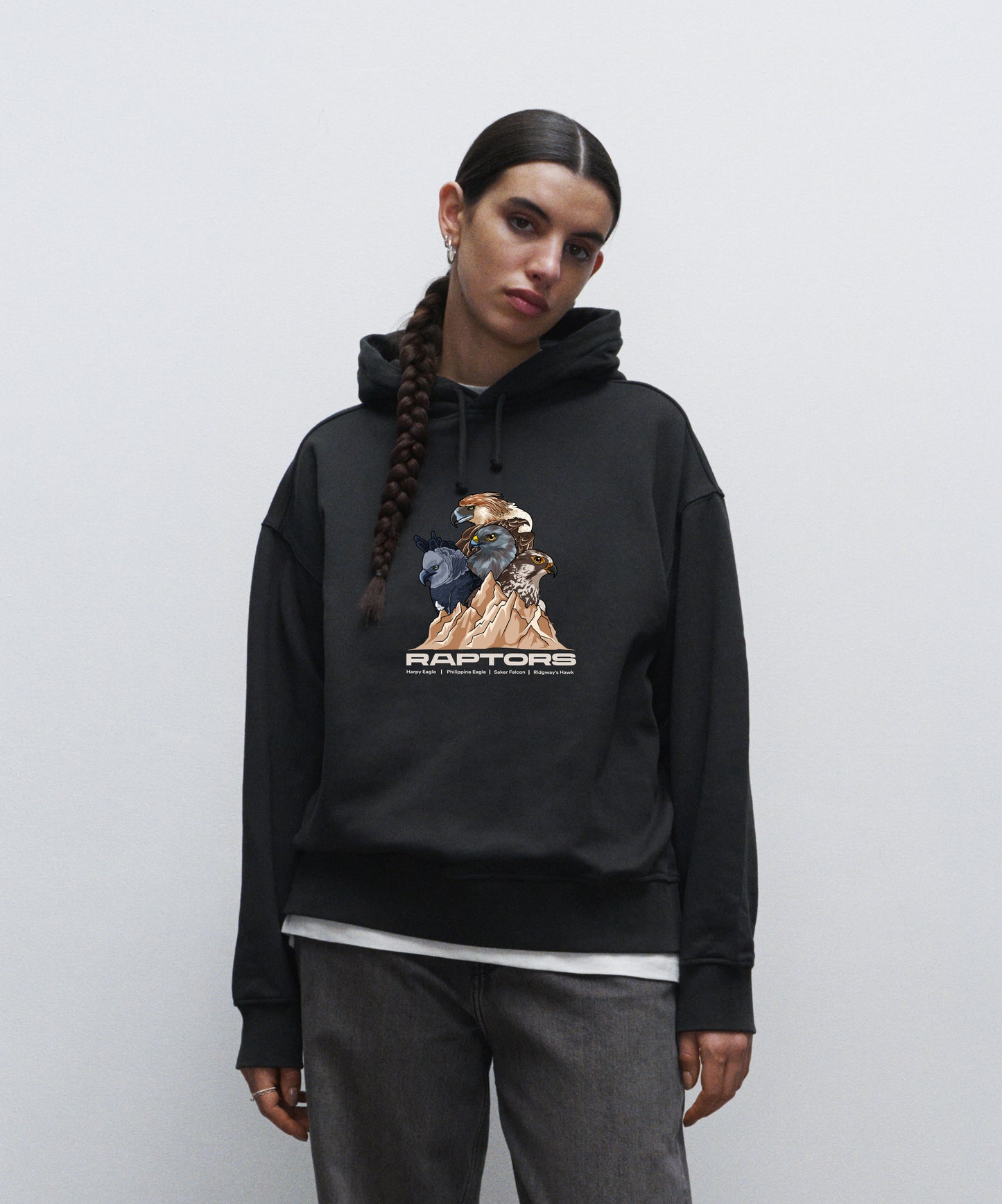 Raptors - Organic Oversized Women's Hoodie - Beakwings