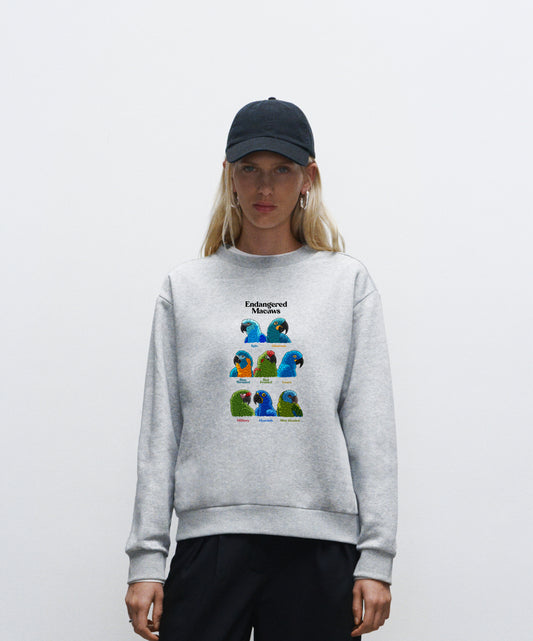 Endangered Macaws - Organic Cotton Women's Sweatshirt