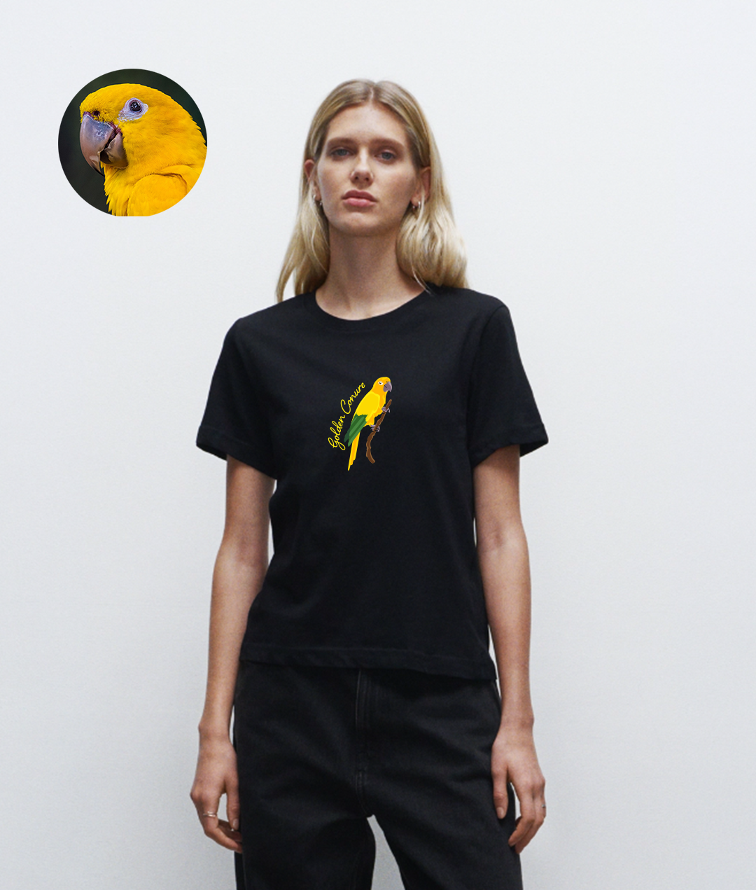 Golden Conure - Organic Women's T-shirt - Beakwings