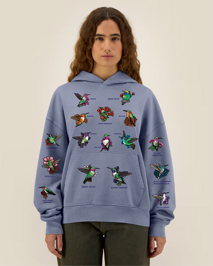Hummingbirds — Garment-Dyed Vintage Hoodie