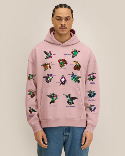 Hummingbirds — Garment-Dyed Vintage Hoodie