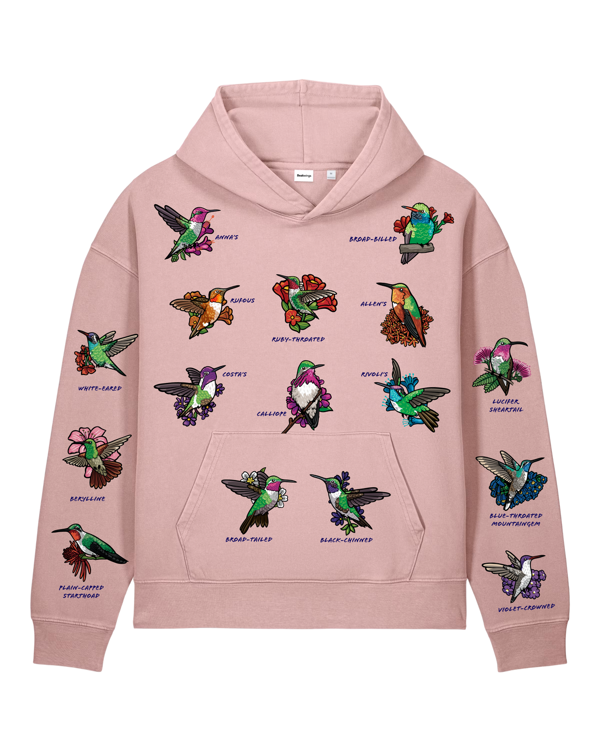 Hummingbirds — Garment-Dyed Vintage Hoodie