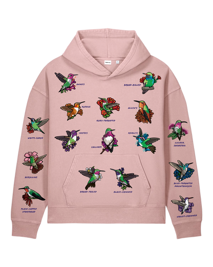 Hummingbirds — Garment-Dyed Vintage Hoodie