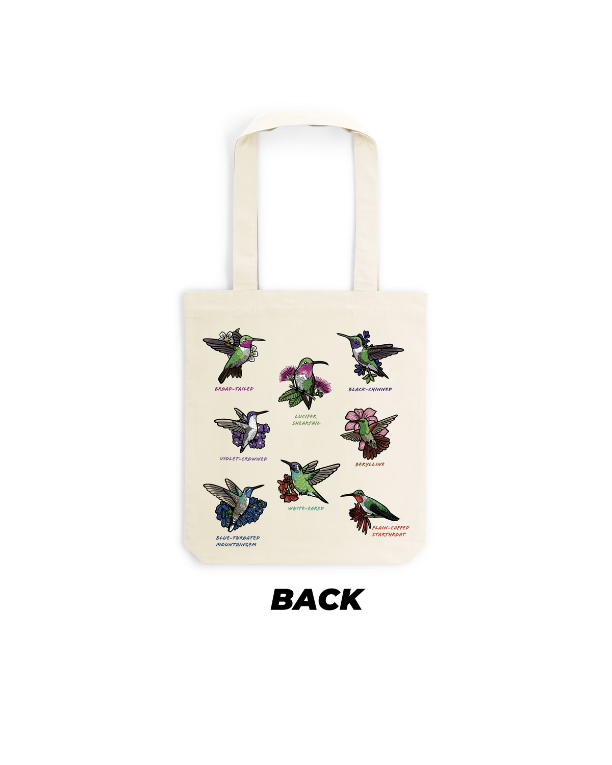 Hummingbirds — Recycled Cotton Tote