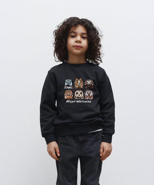 Night Watchers - Organic Regular Kids Sweatshirt - Beakwings