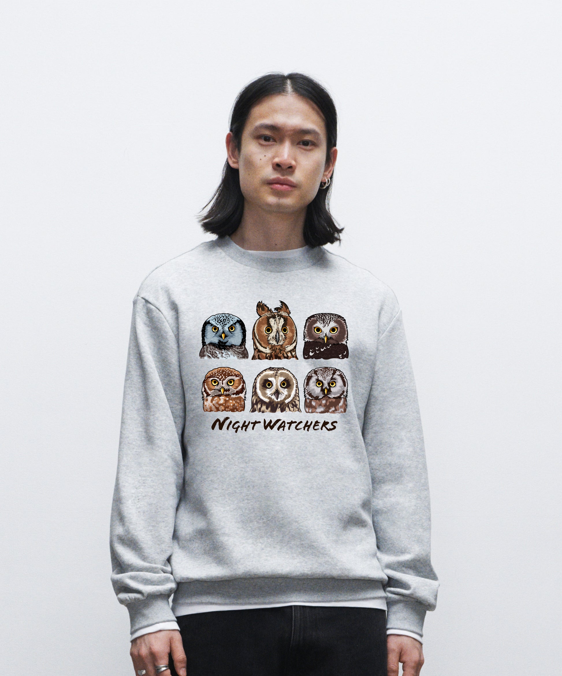 Night Watchers - Organic Regular Men's Sweatshirt - Beakwings