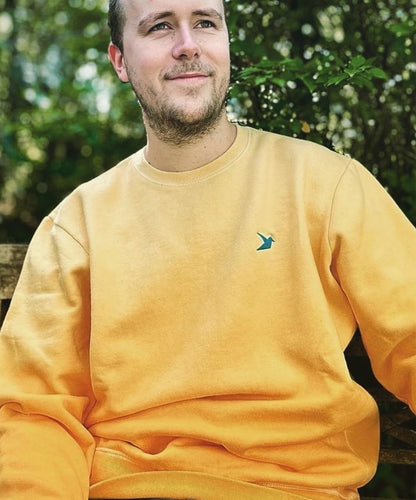 Blue-throated Macaw - Supima Cotton Unisex Sweatshirt - Beakwings