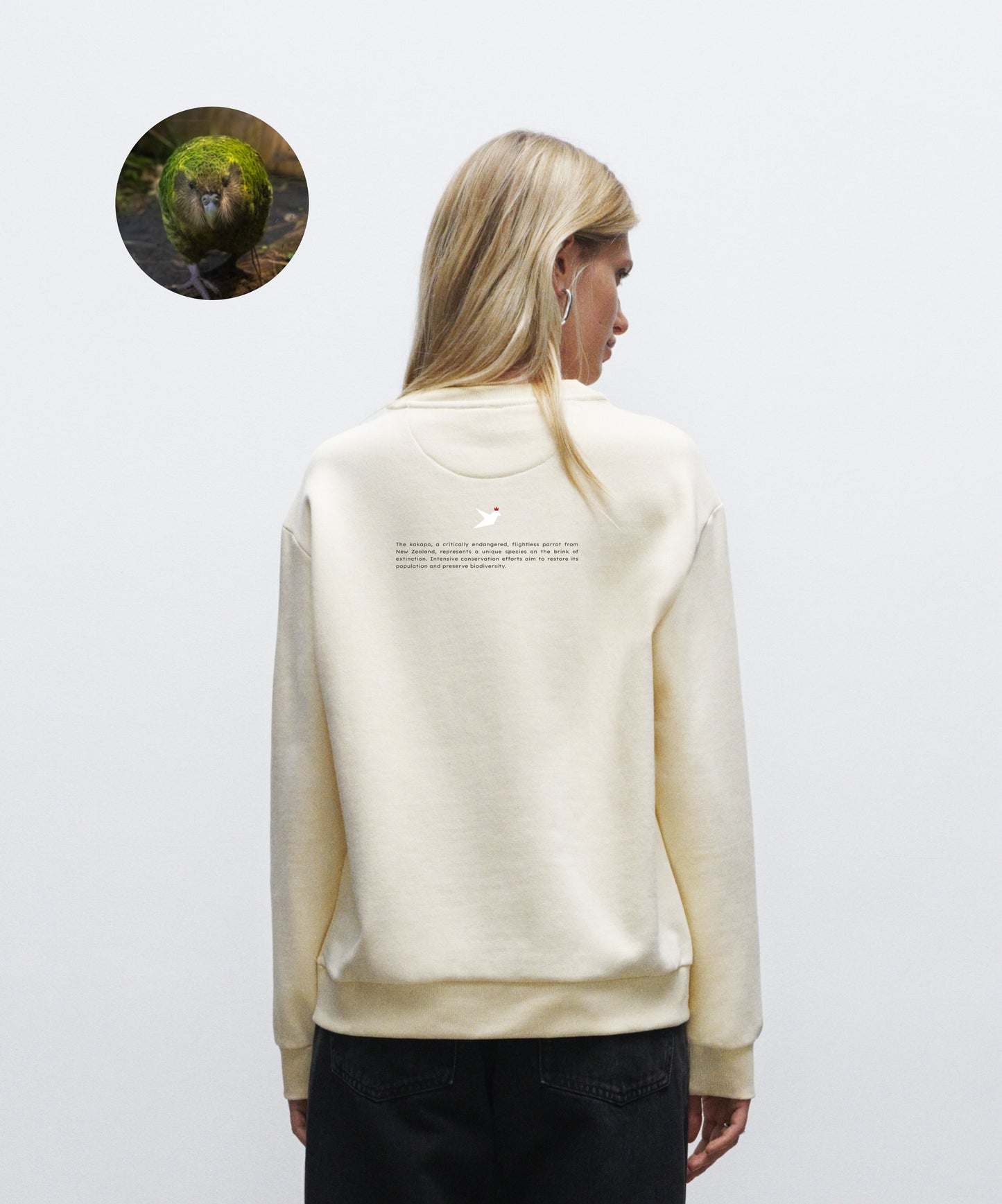Adopt a kākāpō - Organic Women's Sweatshirt