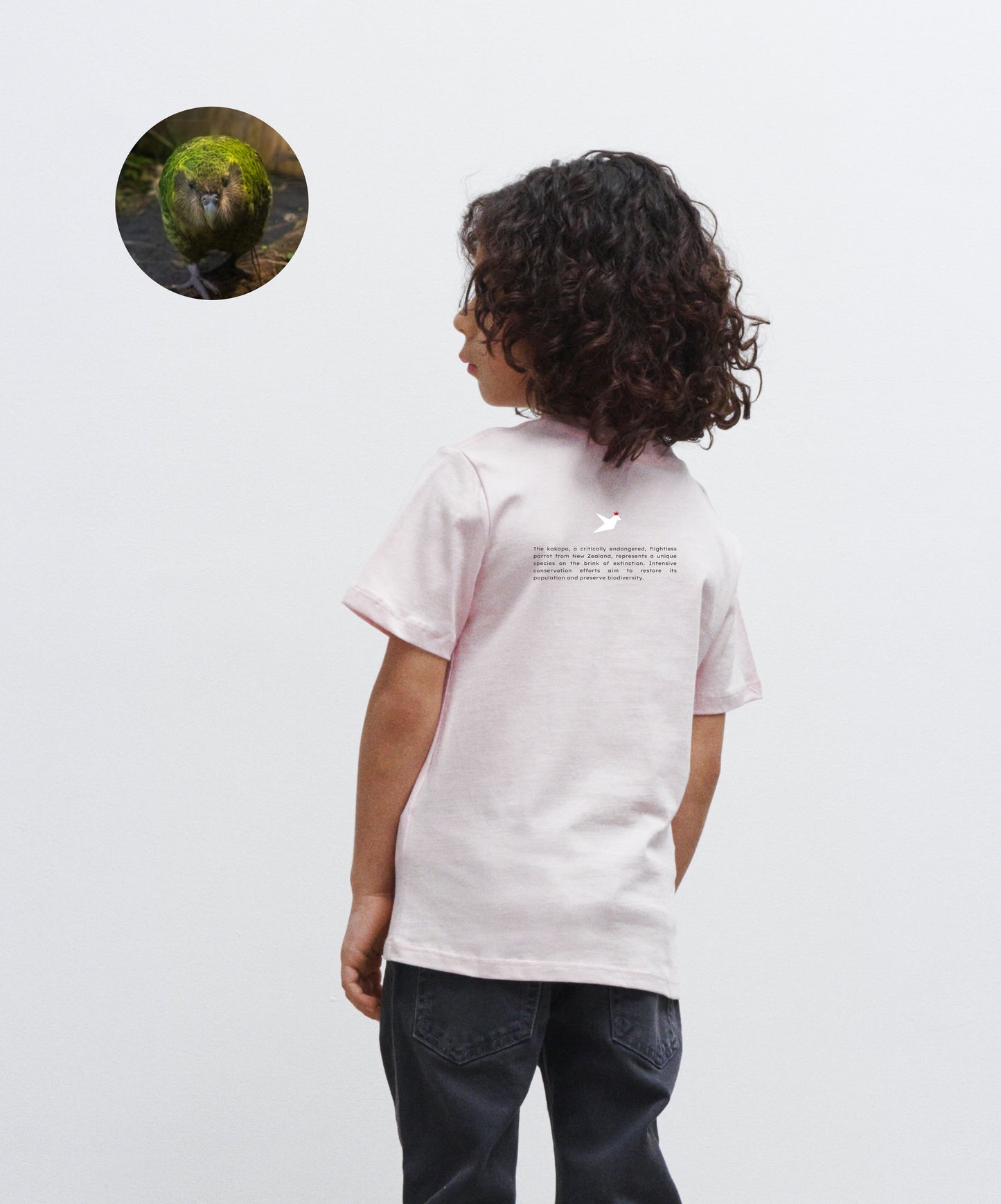 Adopt a kākāpō - Organic Cotton Unisex Kids T-shirt - Beakwings