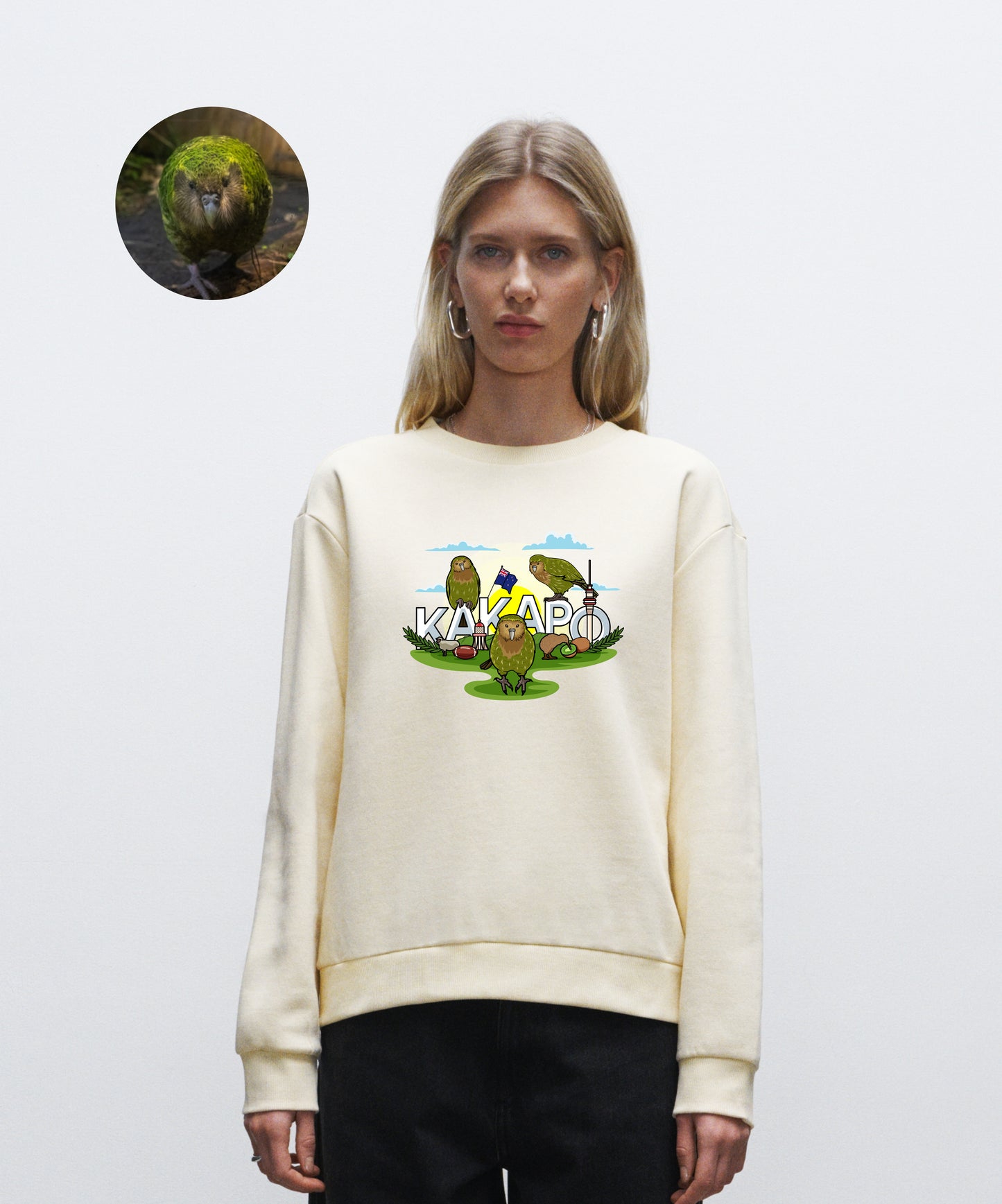Adopt a kākāpō - Organic Women's Sweatshirt