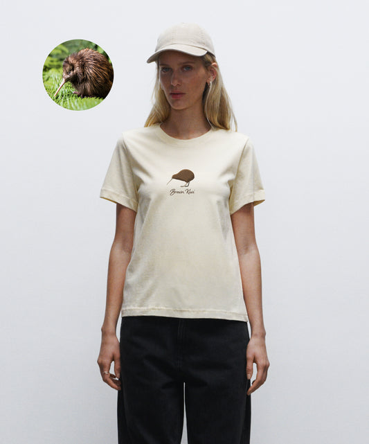 Brown Kiwi Bird - Organic Regular Women's T-shirt